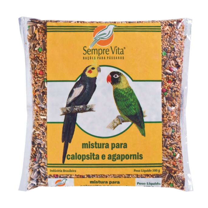 RAÇÃO PARA CALOPSITA E AGAPORNIS