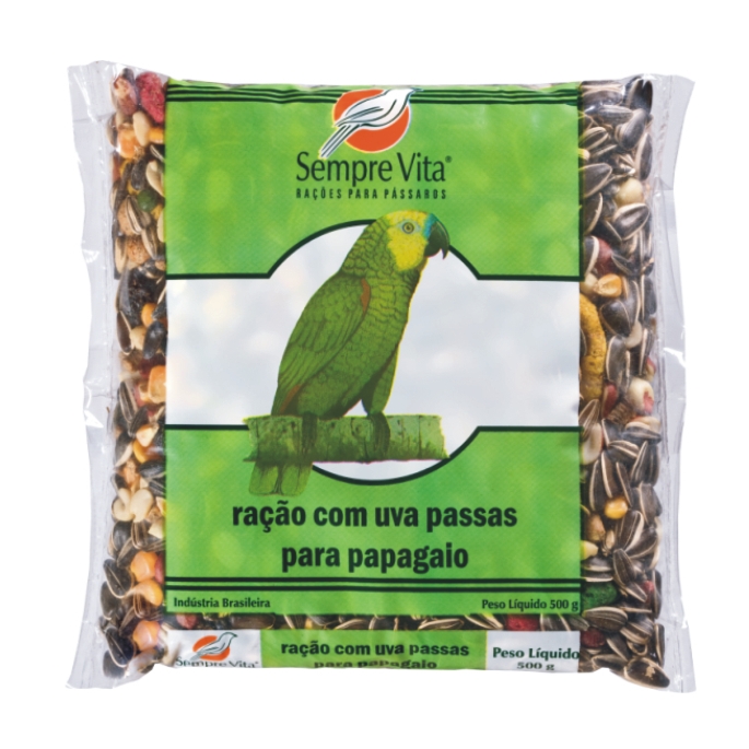 RAÇÃO PARA PAPAGAIO COM FRUTAS